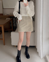 Worth lace mini skirt