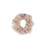 Mini Lace scrunchie_peach beige