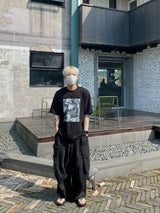 ポスター半染め半袖Tシャツ2C