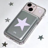 [made] milky star MagSafe card wallet