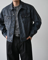 MP WASHED CURVED PANTS BK
