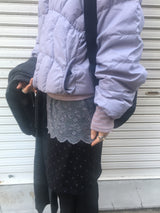 dot corduroy skirt