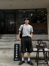 フォールドクロップロールアップ半袖Tシャツ