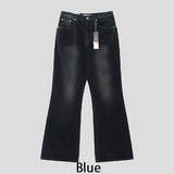 Fracture Bootcut Brushed Denim Pants