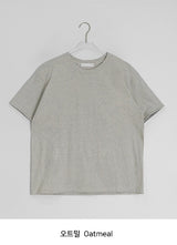 [unisex] Suzuna Basic Color Matching Roll-Up Short Sleeve Tee