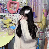フルッフィーヘアクリップ パールリボンエンジェル（ホワイト）