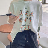 Sports Mickey Box fit Short-sleeved T-shirt