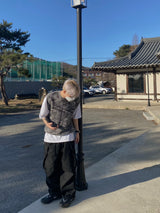 オーバーデニムカーゴバルーンパンツ　２色