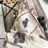 PRESSED FLOWER SCARF - Violet