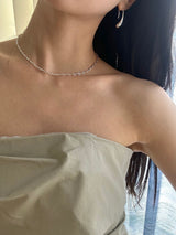 [92.5 silver] Tear drop earring
