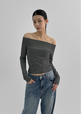 [MADE] Utah Off-Shoulder Long Sleeve T-Shirt