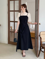 Shua Twist Wrap Bustier Long One Piece