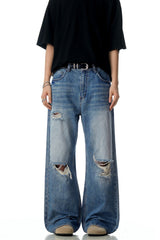 Washed Blue Vintage Jeans