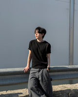 モーフワッフルラグランショートスリーブTシャツ