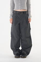 Space pier wide cotton pants