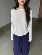  soft simple slim T