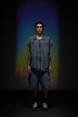 Denim Zip Vest