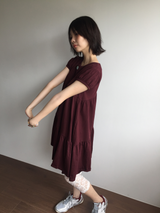 クロス ボタン ドレス (2color)