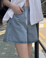 Lemin denim shorts