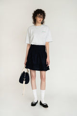 Norma satin skirt_navy