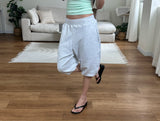 balloon sweat capri pants