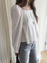Piano puff blouse