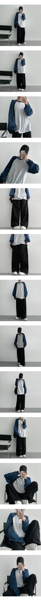 [3-tier length] [S–2XL] オフサイドタックワイドコットンパンツ (2 colors)