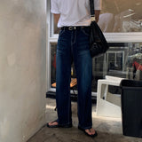 LMN Luton rectangular semi-wide denim pants (3 colors)