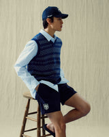 Stranger Classic Fit Flower Cotton Shirt (Blue)
