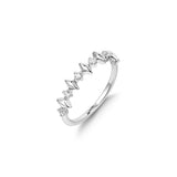 [Worn by Hyunyoung Joo]Multi Sparkle 925 Silver +Rhodium Plating Ring R061-03H