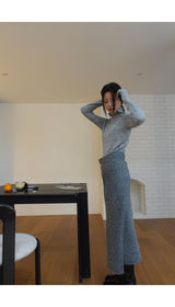 vase knit wrap skirt (2C)