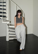 (4th reorder) stud twinkle jogger pt - grey