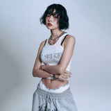 ENE See-through Sleeveless - WHITE