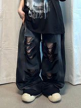 ダーティーカッティングスウェットパンツ