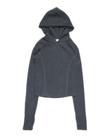  LINE HOOD HALF ZIP-UP