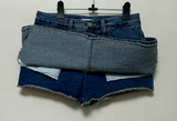 ローライズヒップスカートAラインデニムミニスカート IN SHORTS