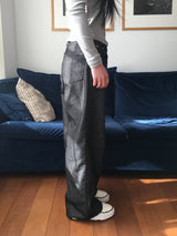 リブノンフェードストレートパンツ (2c)