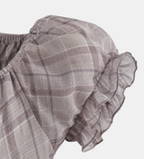 Rielle Plaid Halter Blouse