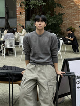Mata stone washing cargo pants