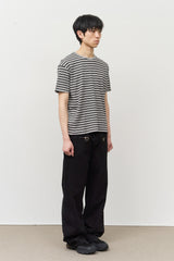 ローファイ ストライプド ワッフルド トップ