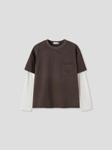 Waffle layered long sleeve tee
