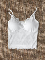 Lace Cap Tank Top