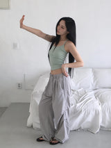 Toon U-neck Ribbed Slim Sleeveless