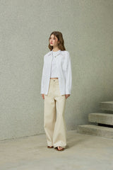NOAH WIDE PANTS / BEIGE