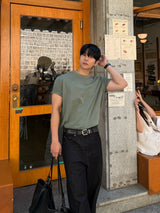 フェード ピグメント クロップ 半袖 Tシャツ