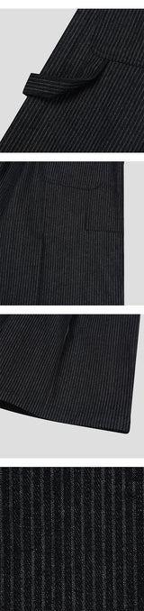 [S/S] Pin stripe bermuda pants