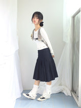 Eyelet Cropped Punching T