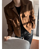 [F/W] ライトツーポケットスエードジャケット(2color)