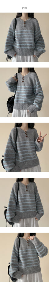 Tteokbokki button Dangala knit