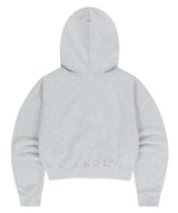 VARSITY LOGO CROP HOODIE